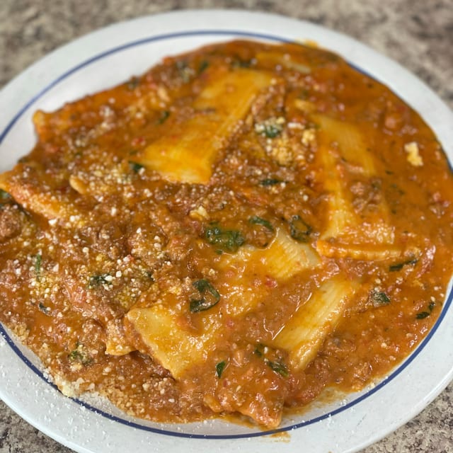 Stuffed Rigatoni.