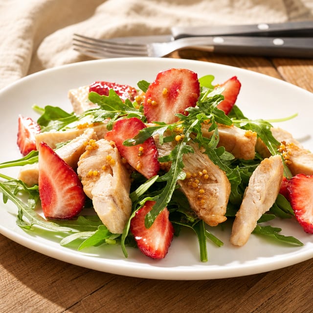 Strawberry And Candied Pecans.