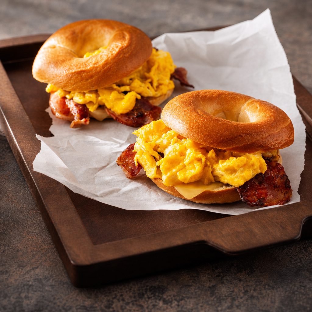 Egg And Cheese Sandwich.