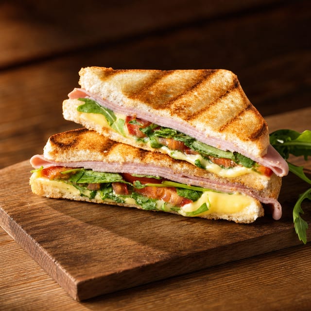 Prosciutto Mozzarella Panini.